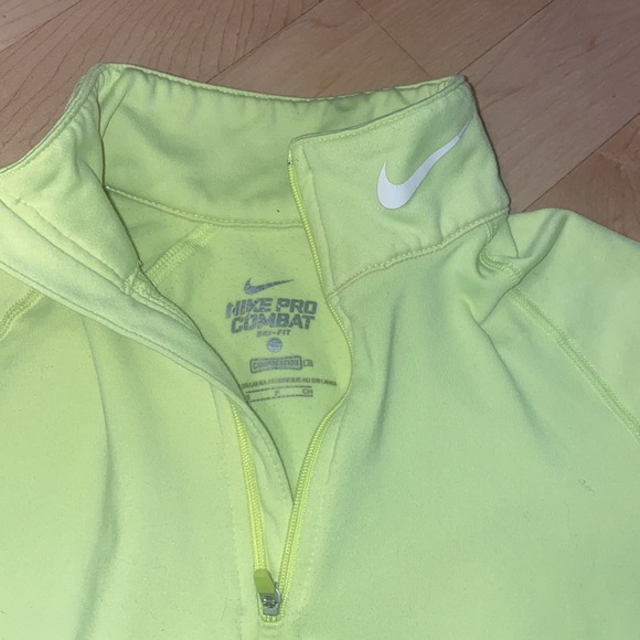 Neon Nike Pro dri-fit pullover - Picture 2 of 3